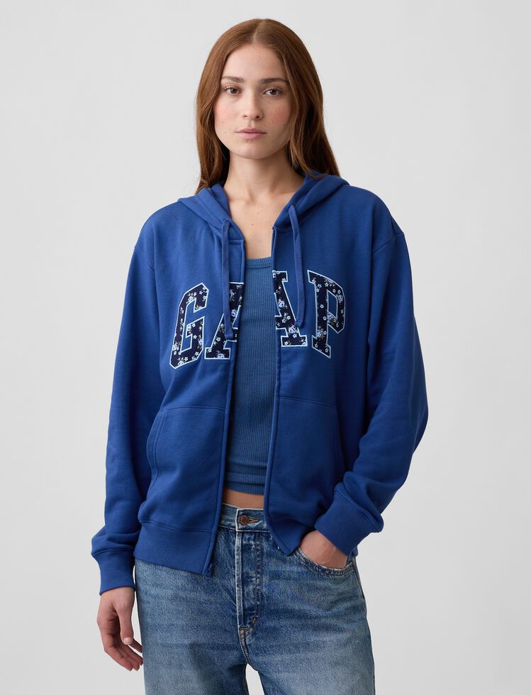Relaxed Gap Logo Zip Hoodie relaxed gap logo zip hoodie