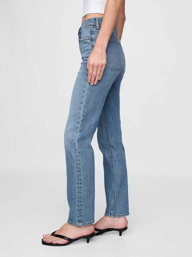 High Rise '90s Slim Straight Jeans gap high rise 90s slim straight jeans
