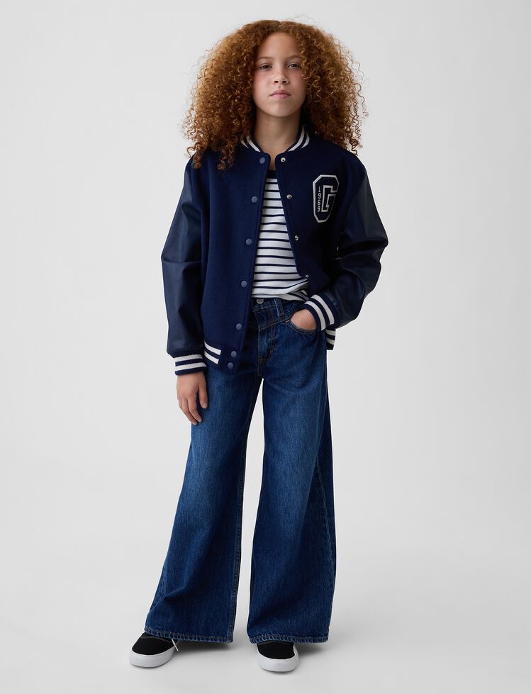 Kids Low Rise Front Yoke Baggy Jeans gap kids low rise front yoke baggy jeans