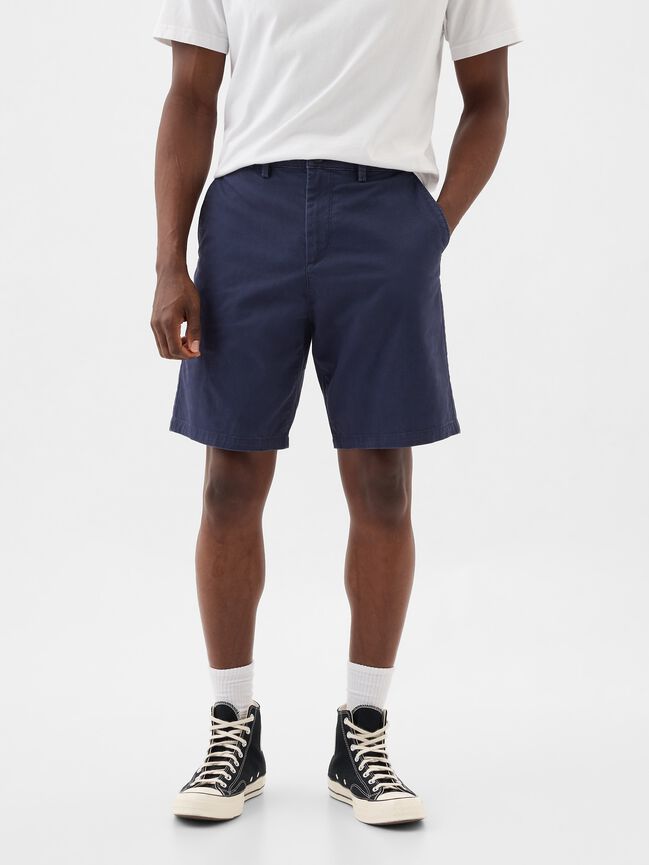 9" Essential Khaki Shorts gap 9 essential khaki shorts