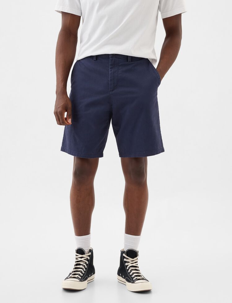 9" Essential Khaki Shorts gap 9 essential khaki shorts