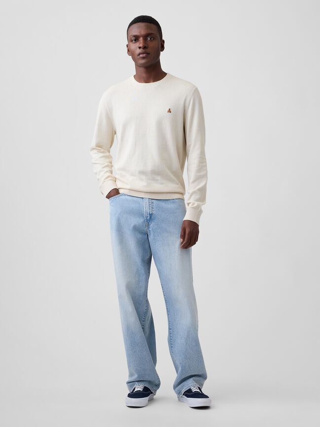 Cotton Crewneck Sweater gap cotton crewneck sweater