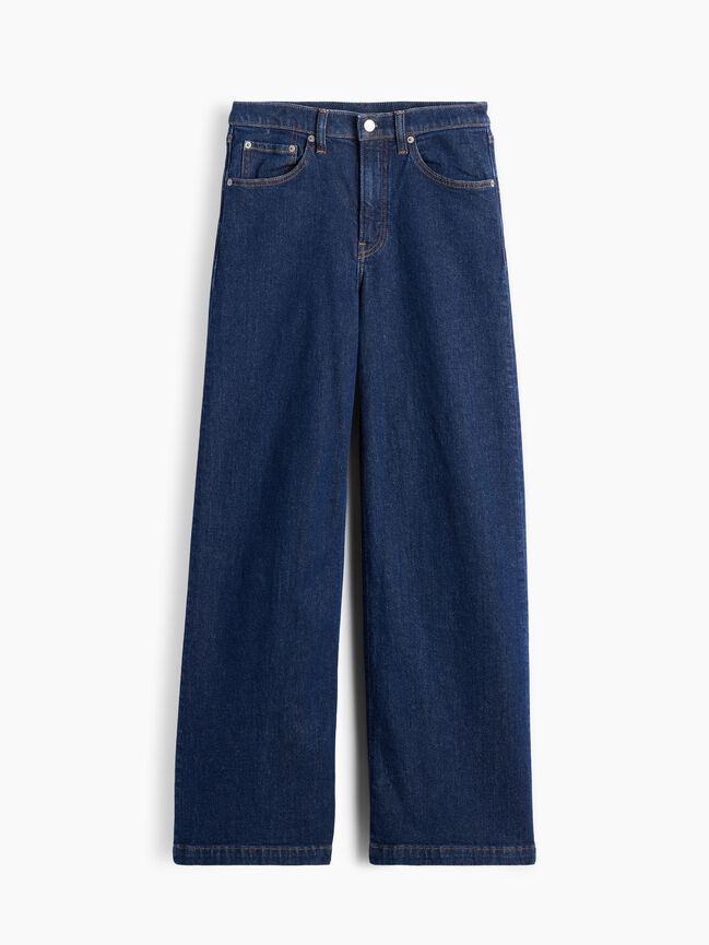 High Rise Stride Wide-Leg Jeans gap high rise stride wide leg jeans