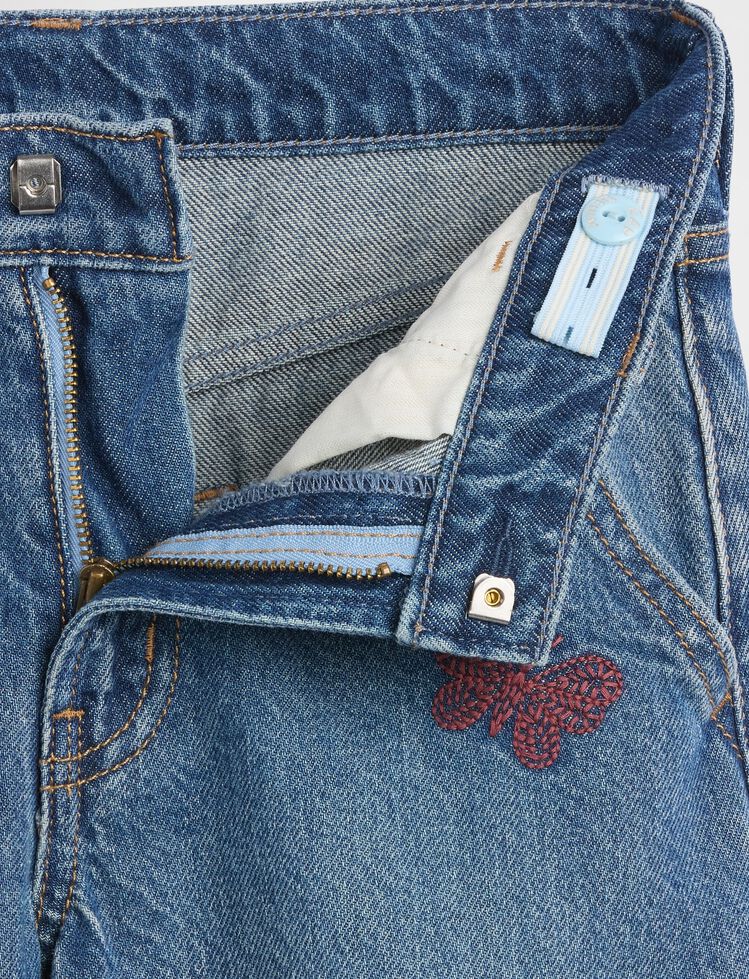 Kids Low Rise Embroidered Baggy Jeans gap kids low rise embroidered baggy jeans