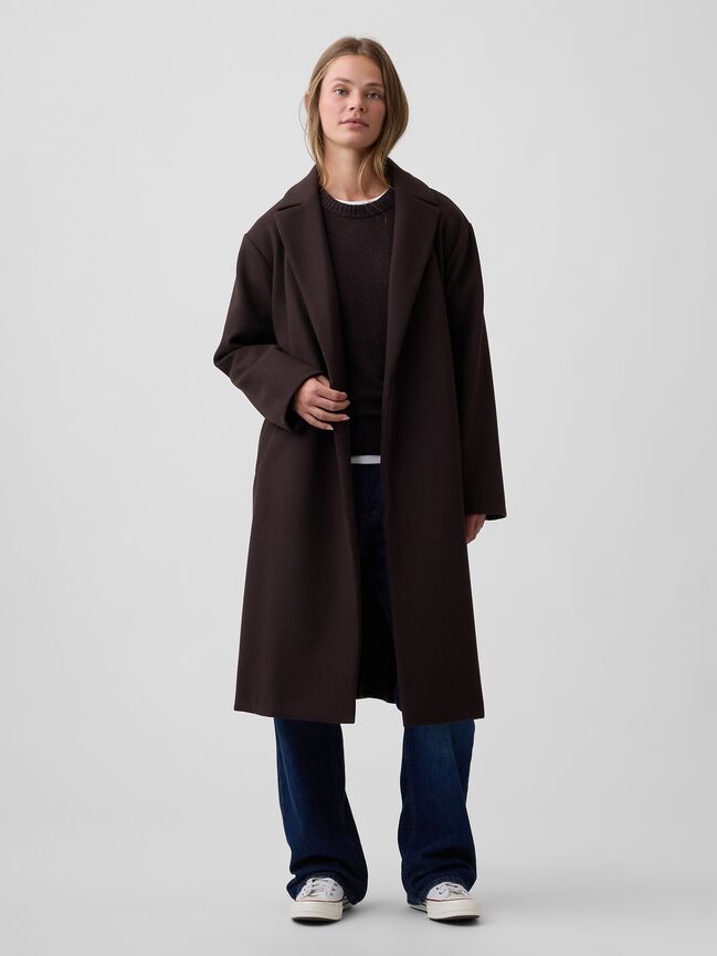Relaxed Wrap Topcoat gap relaxed wrap topcoat