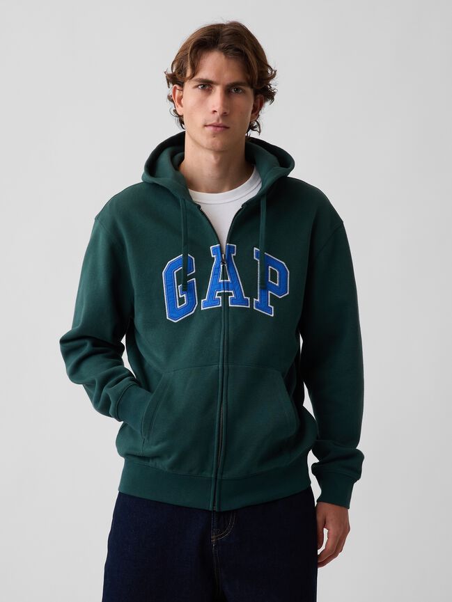 Adult VintageSoft Arch Logo Zip Hoodie gap adult vintagesoft arch logo zip hoodie
