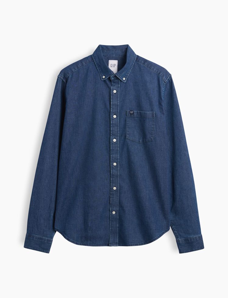 Relaxed Denim Shirt gap relaxed denim shirt