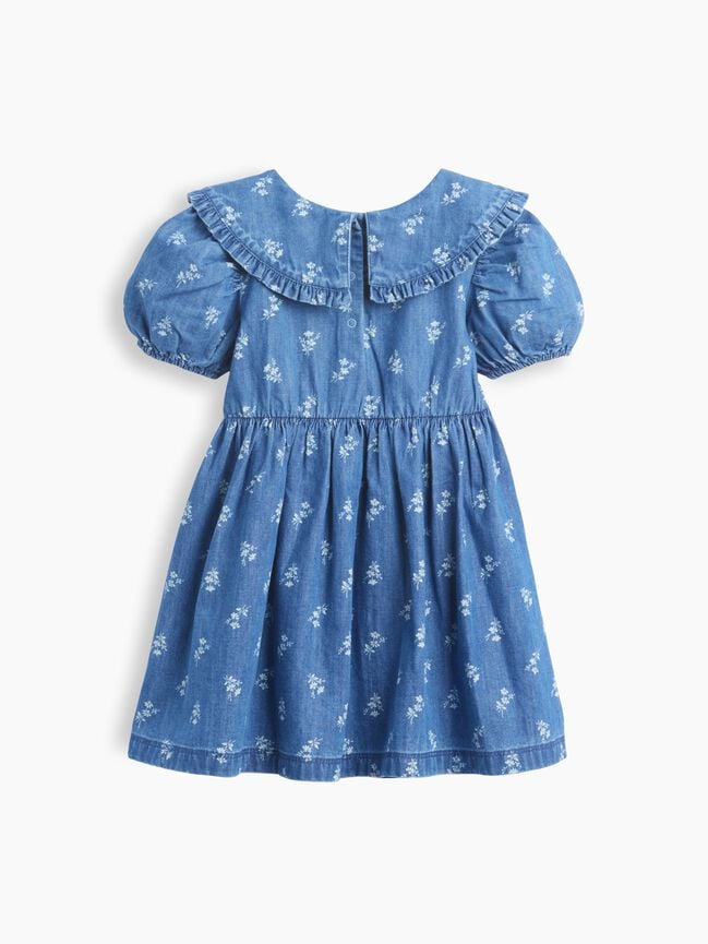 Baby & Toddler Denim Collared Floral Dress gap baby toddler denim collared floral dress