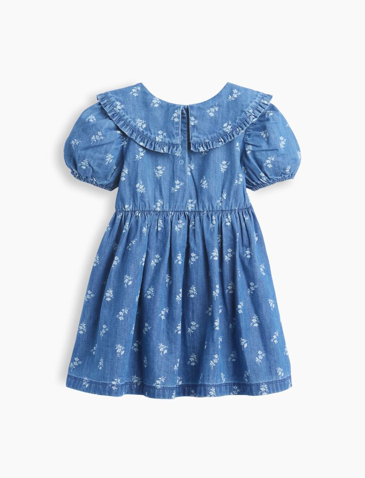 Baby & Toddler Denim Collared Floral Dress gap baby toddler denim collared floral dress