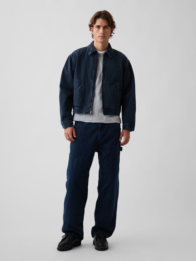 Denim Boxy Workwear Jacket gap denim boxy workwear jacket