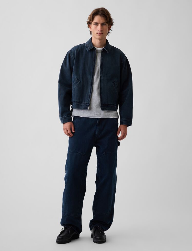 Denim Boxy Workwear Jacket gap denim boxy workwear jacket