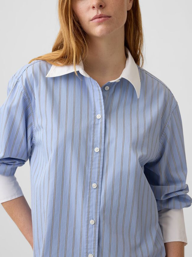Poplin Big Shirt gap poplin big shirt