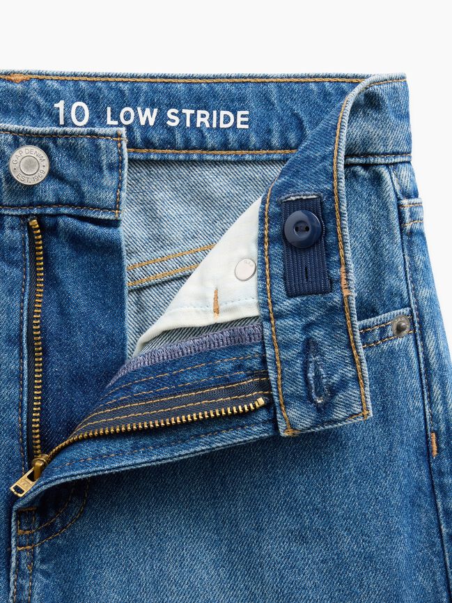 Kids Low Rise Stride Embroidered Floral Wide-Leg Jeans gap kids low rise stride embroidered floral wide leg jeans