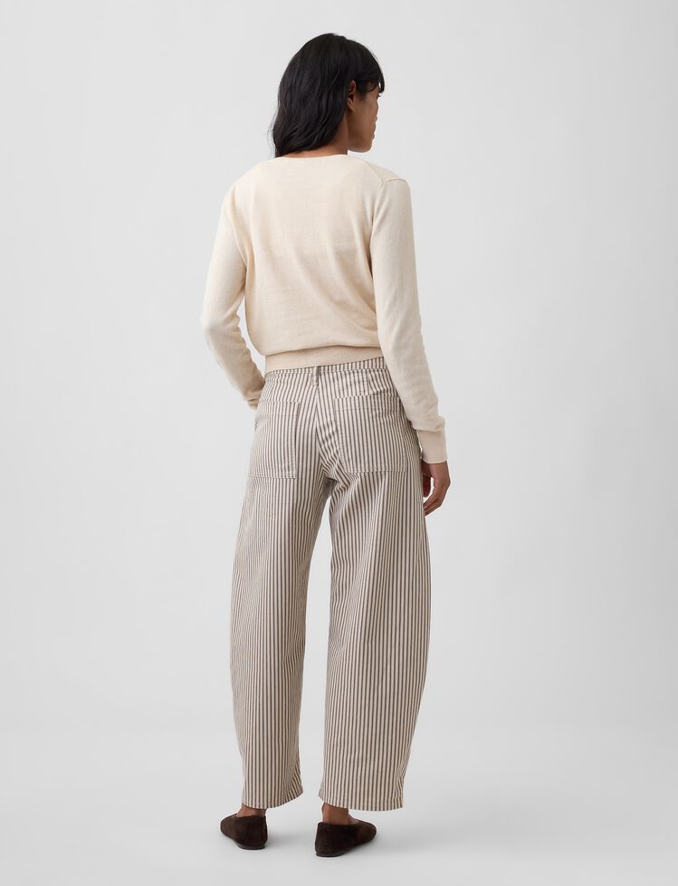 Mid Rise Barrel Khakis gap mid rise barrel khakis
