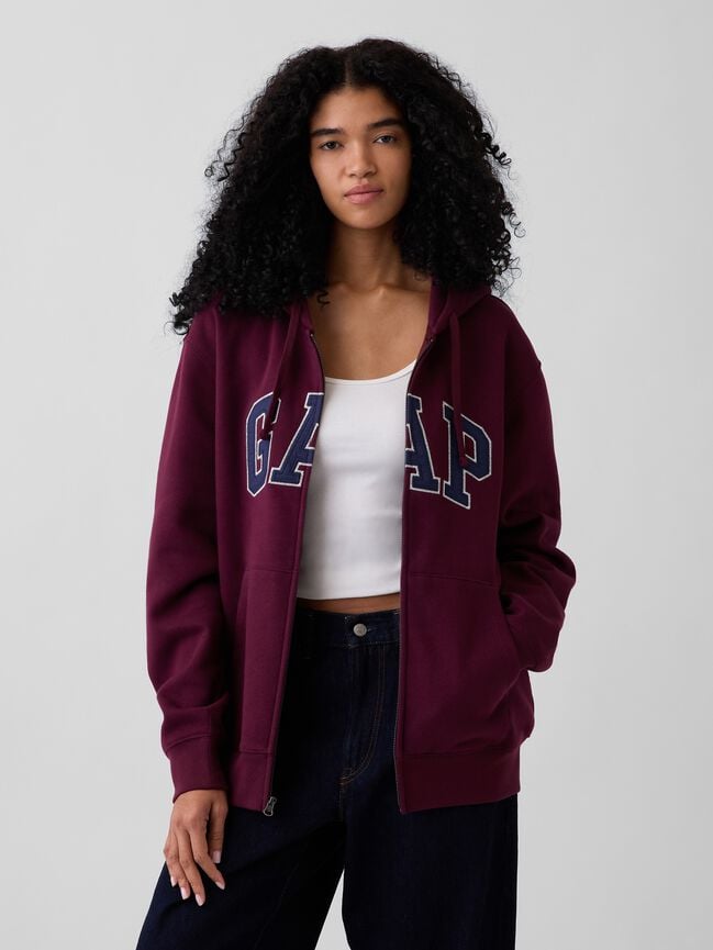 Adult VintageSoft Arch Logo Zip Hoodie gap adult vintagesoft arch logo zip hoodie