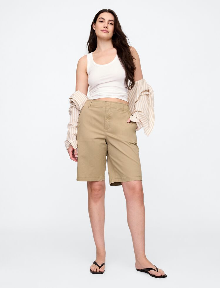 9" Downtown Bermuda Shorts gap 9 downtown bermuda shorts