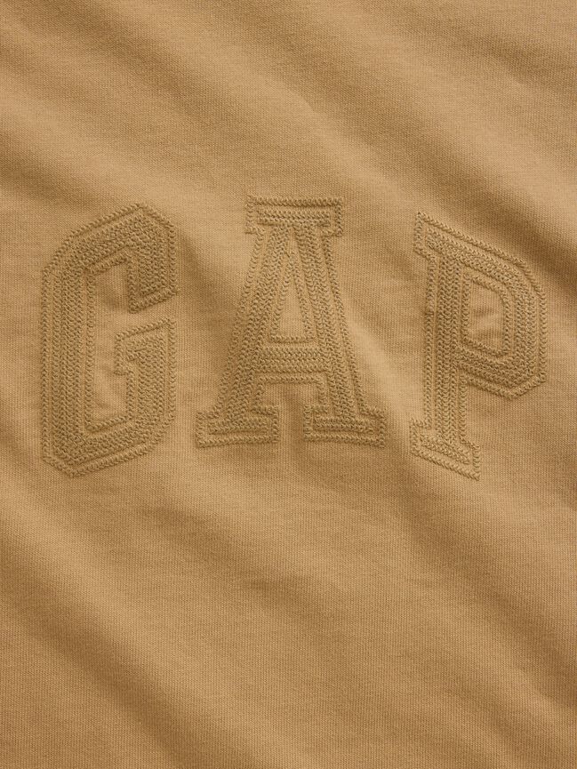 Heavyweight Relaxed Gap Logo Crop T-Shirt heavyweight relaxed gap logo crop t shirt
