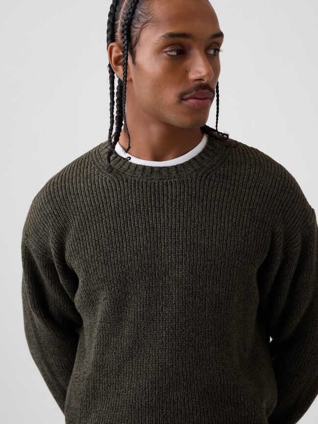 Relaxed Shaker Sweater gap relaxed shaker sweater