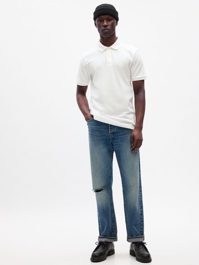 Stretch Pique Polo Shirt gap stretch pique polo shirt