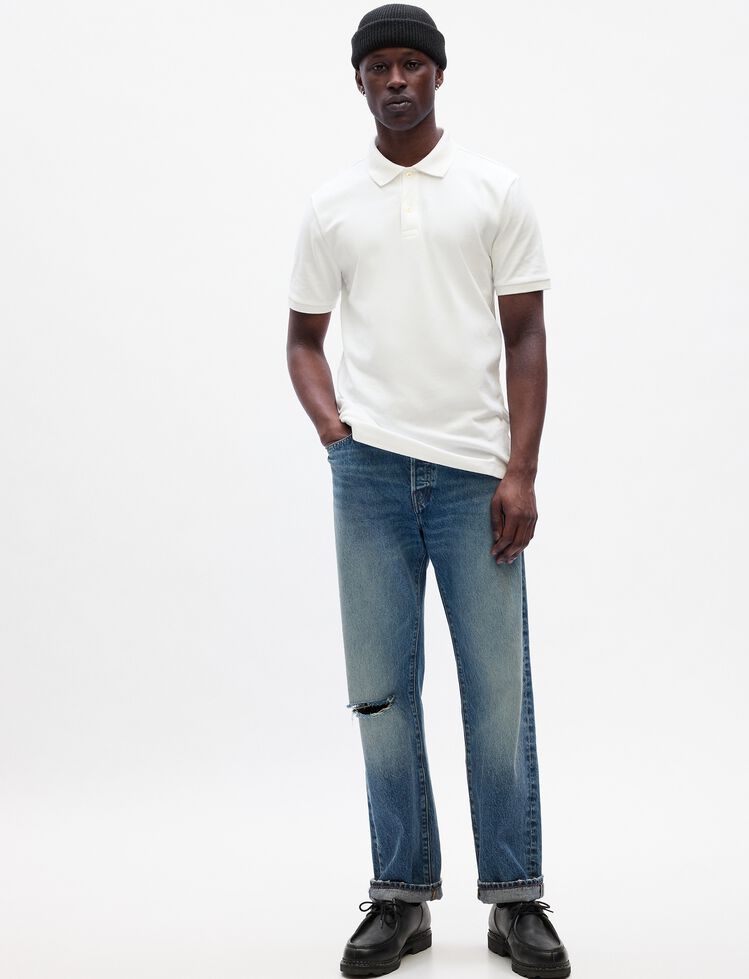 Stretch Pique Polo Shirt gap stretch pique polo shirt