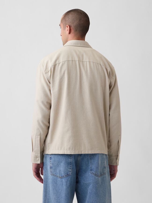Flannel Shirt in Boxy Fit gap flannel shirt in boxy fit
