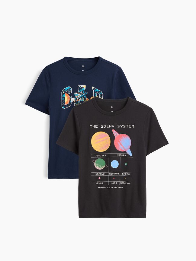 Kids Graphic T-Shirt (2-Pack) gap kids graphic t shirt 2 pack