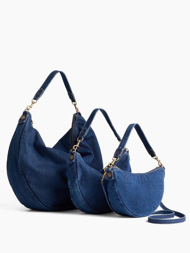 Small Vegan Suede Crescent Crossbody gap small vegan suede crescent crossbody