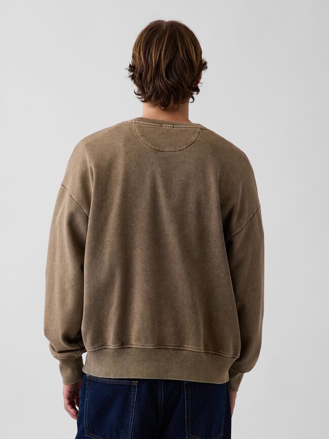 Heavyweight Oversized Logo Sweatshirt gap heavyweight oversized logo sweatshirt