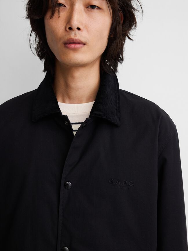 Gap × A.P.C. Coated Canvas Coaches Jacket gap a p c coated canvas coaches jacket