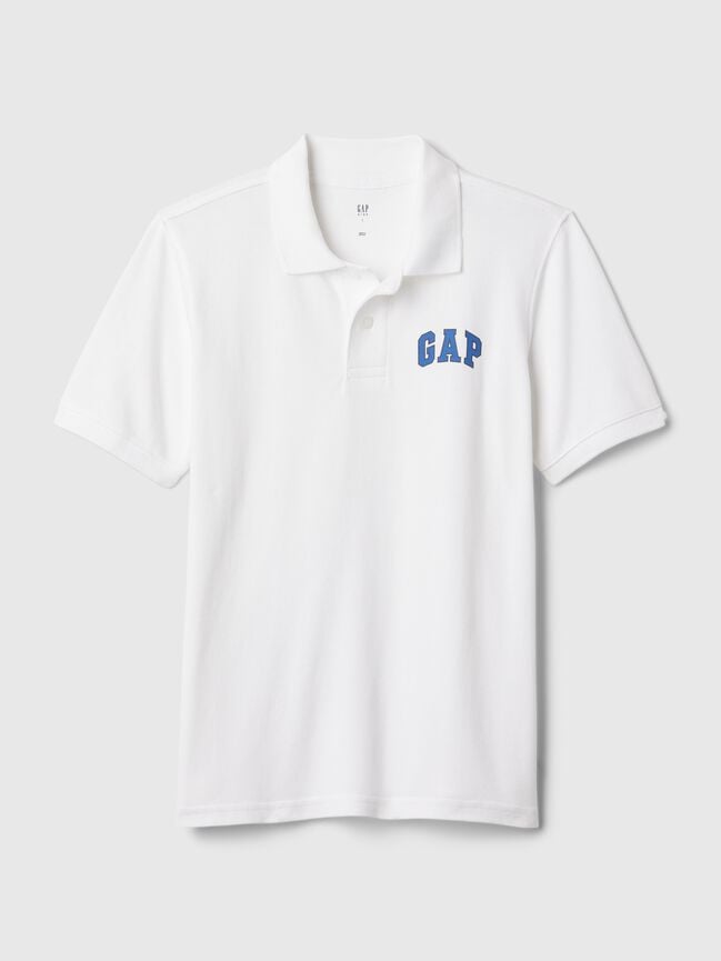 Kids Gap Logo Pique Polo Shirt kids gap logo pique polo shirt