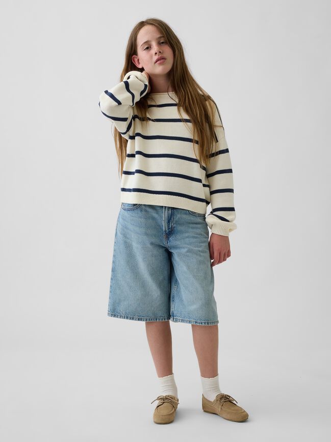 Kids 100% Cotton Oversized Rollneck Sweater gap kids 100 cotton oversized rollneck sweater