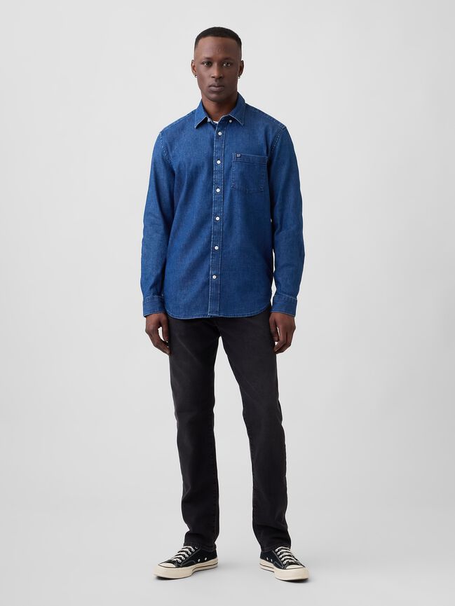 Relaxed Denim Shirt gap relaxed denim shirt