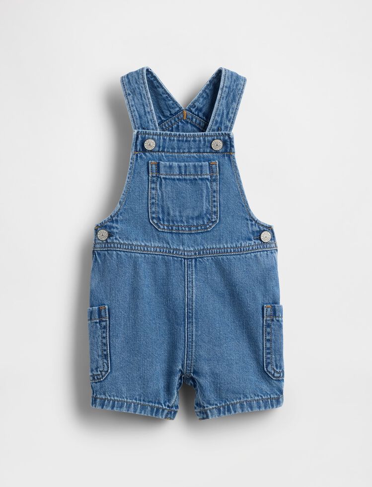 Baby Denim Shortalls gap baby denim shortalls