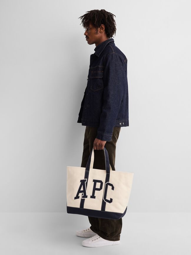Gap × A.P.C. Logo Tote Bag gap a p c logo tote bag