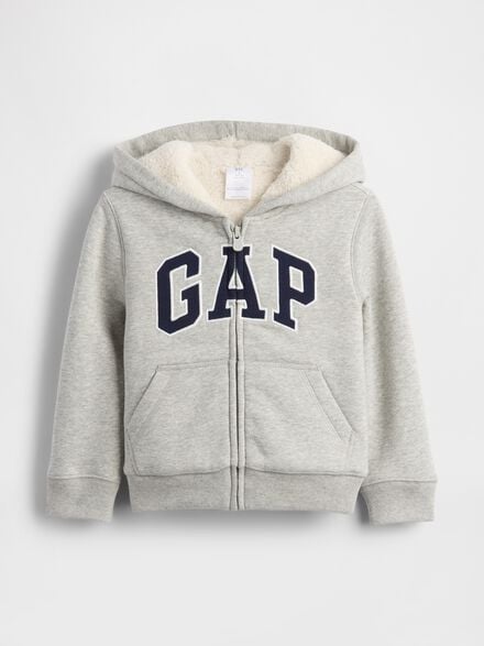 babyGap Logo Sherpa Zip Hoodie