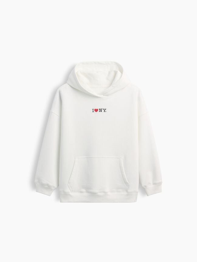 Kids VintageSoft Oversized I Heart NY Hoodie gap kids vintagesoft oversized i heart ny hoodie