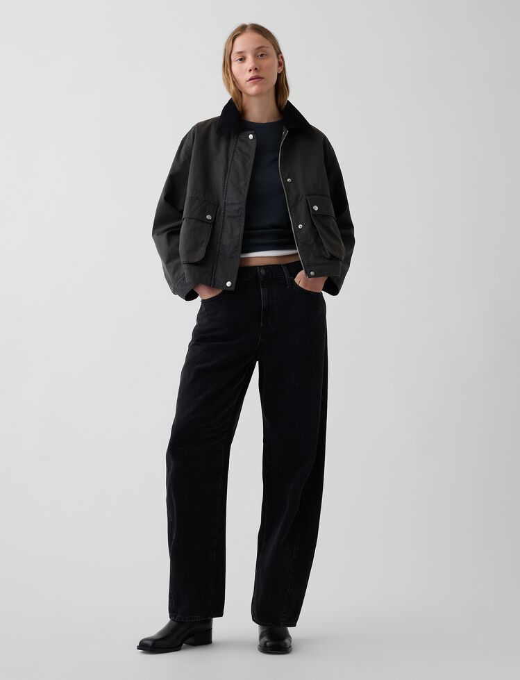 Waxed Canvas Barn Jacket gap waxed canvas barn jacket