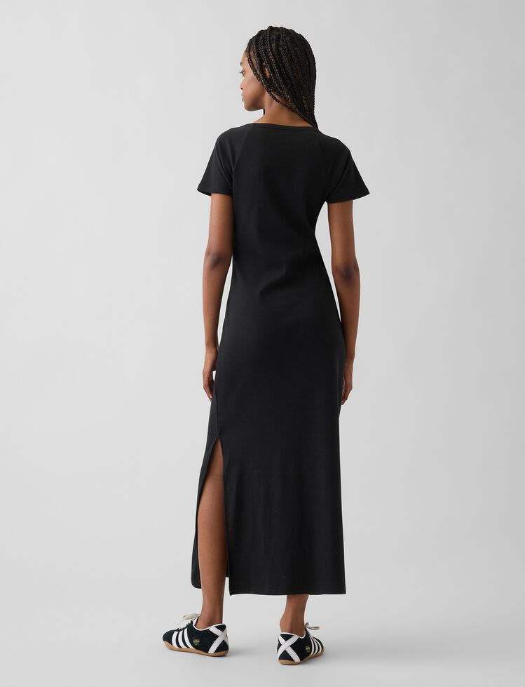 Modern Ribbed Gap Logo Maxi Dress modern ribbed gap logo maxi dress