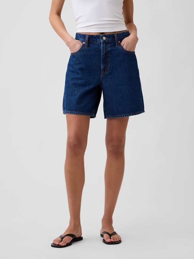 5" Mid Rise Denim Shorts gap 5 mid rise denim shorts