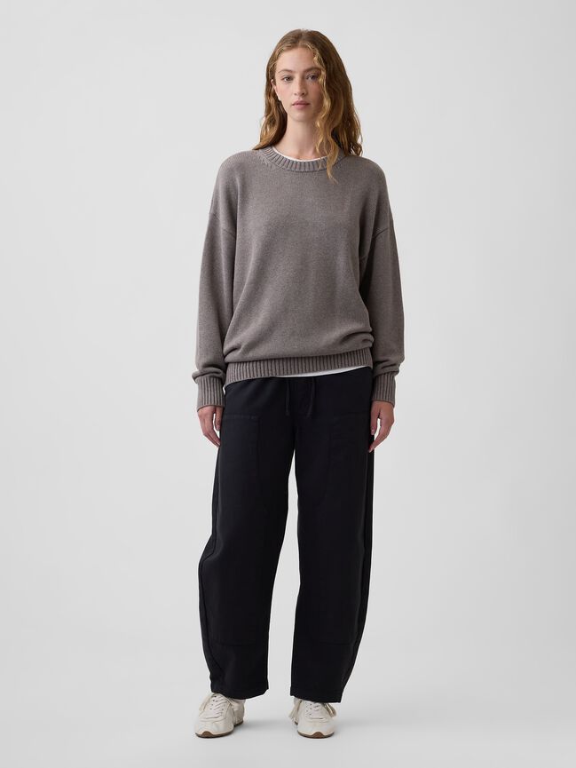 Oversized Crewneck Sweater gap oversized crewneck sweater