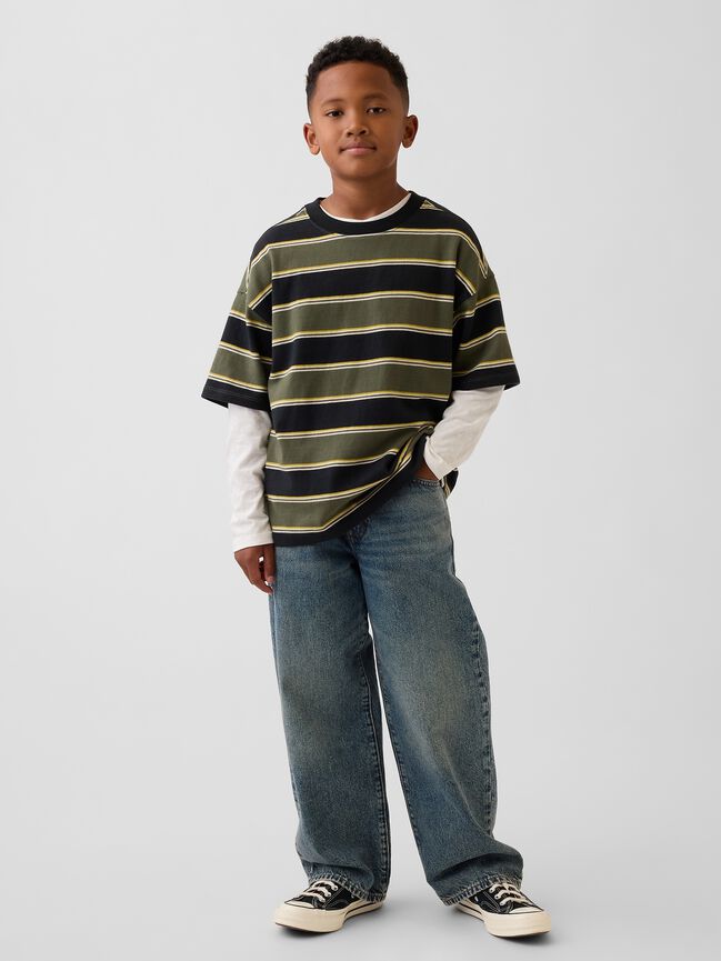 Kids Heavyweight Oversized T-Shirt gap kids heavyweight oversized t shirt