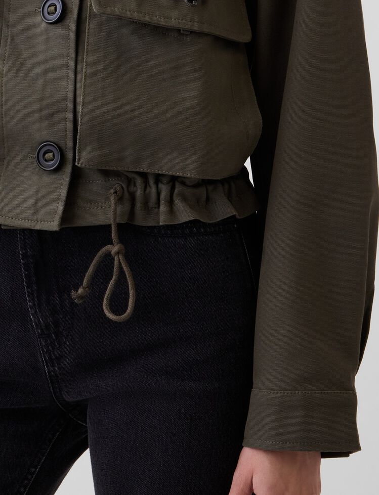 Canvas Crop Utility Jacket gap canvas crop utility jacket