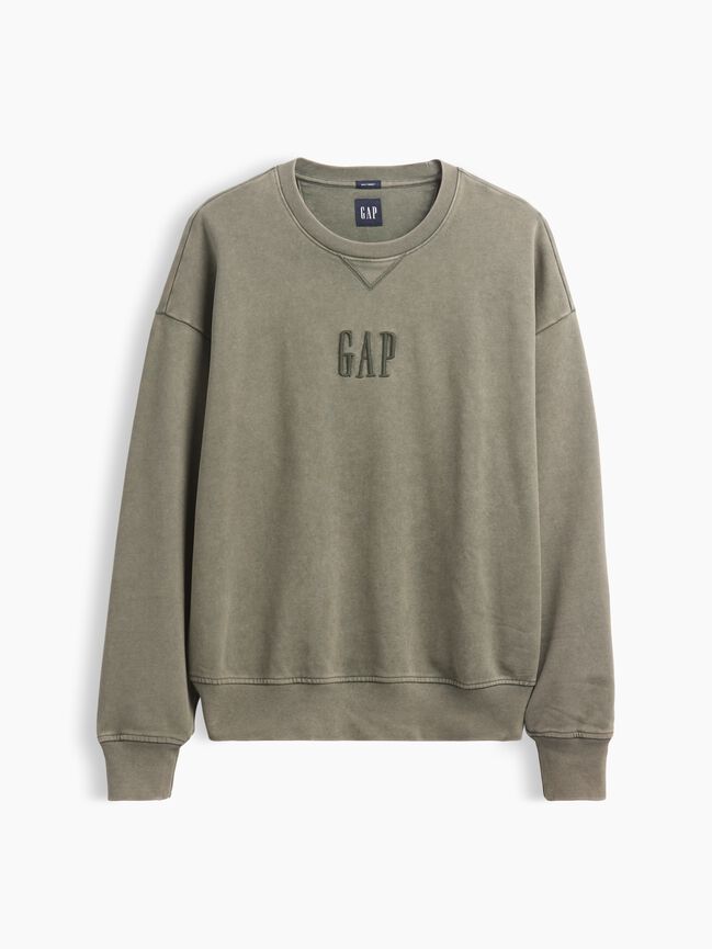 Heavyweight Oversized Logo Sweatshirt gap heavyweight oversized logo sweatshirt