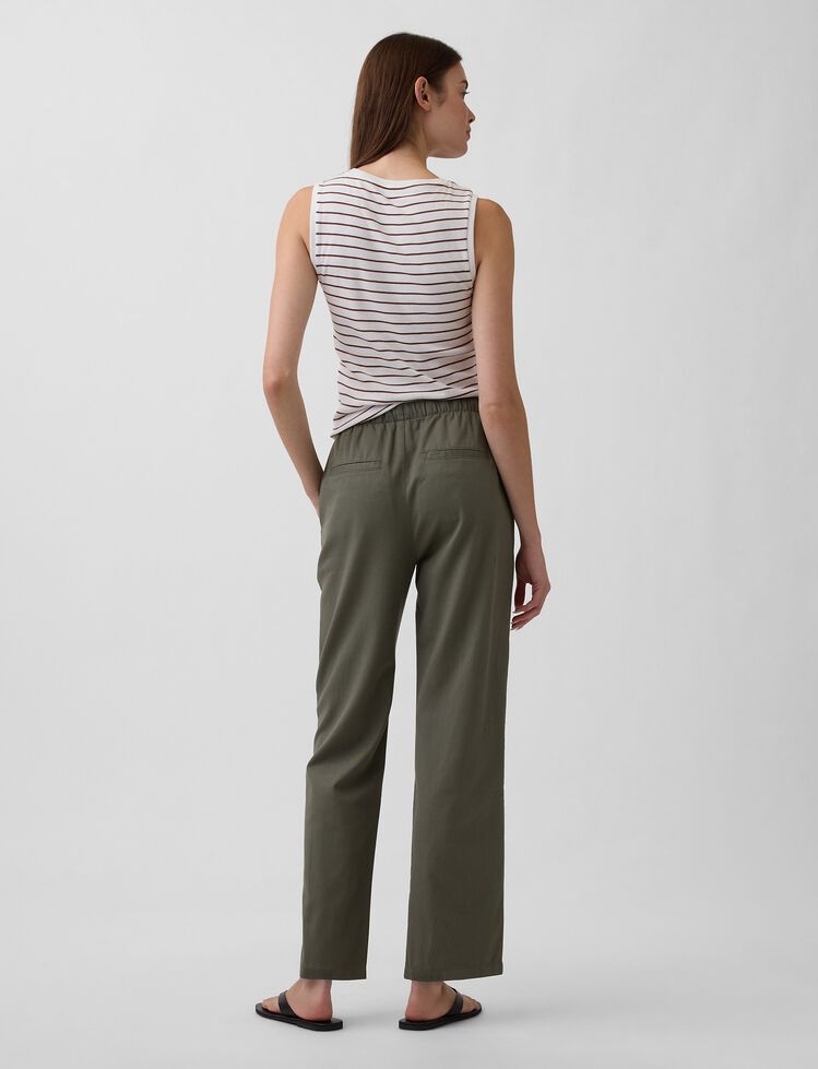 Mid Rise Easy Twill Pants gap mid rise easy twill pants