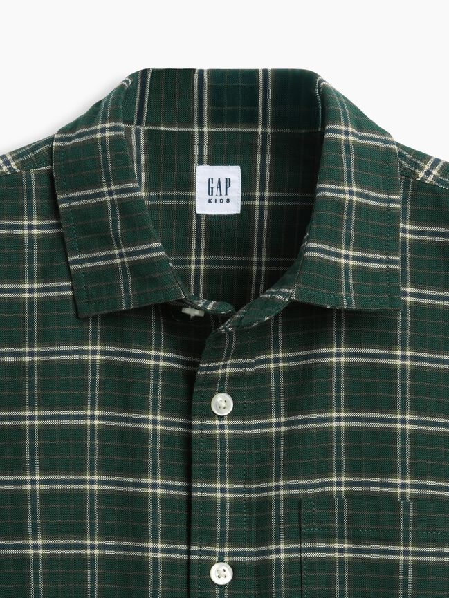 Kids Relaxed Plaid Oxford Shirt gap kids relaxed plaid oxford shirt