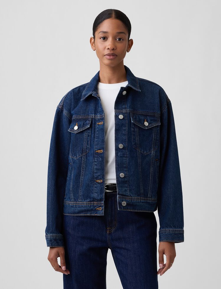 Relaxed Icon Denim Jacket gap relaxed icon denim jacket