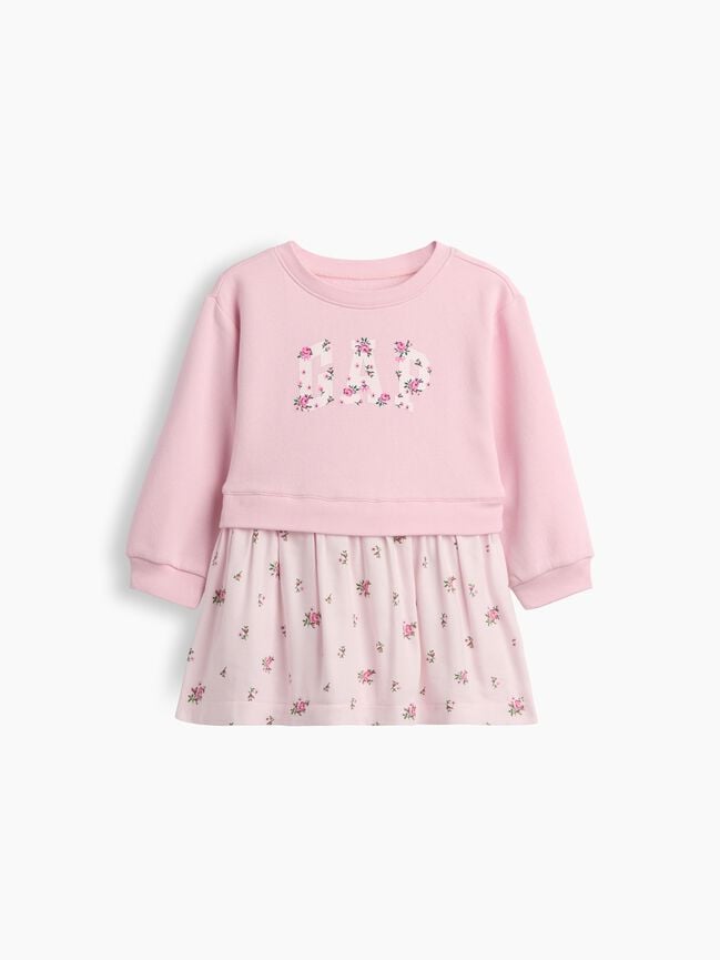 babyGap Logo Sweatshirt Dress babygap logo sweatshirt dress