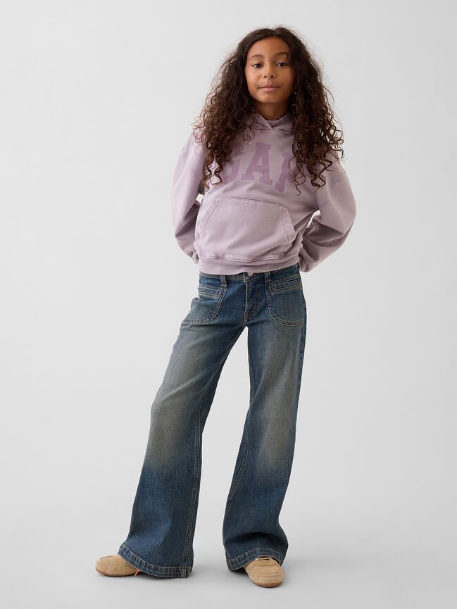 Kids Low Rise Relaxed Flare Jeans gap kids low rise relaxed flare jeans