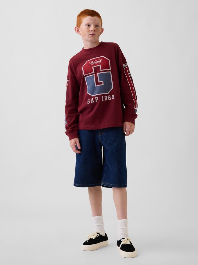 Kids Heavyweight Oversized Graphic T-Shirt gap kids heavyweight oversized graphic t shirt