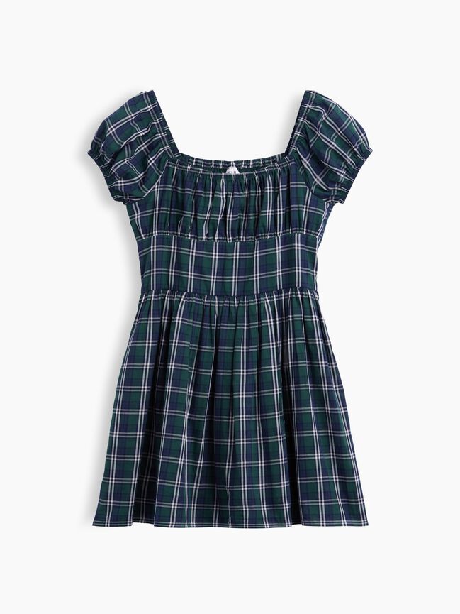 Kids Puff-Sleeve Dress gap kids puff sleeve dress